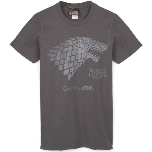 textil Hombre Camisetas manga larga Game Of Thrones Winter Is Coming Gris