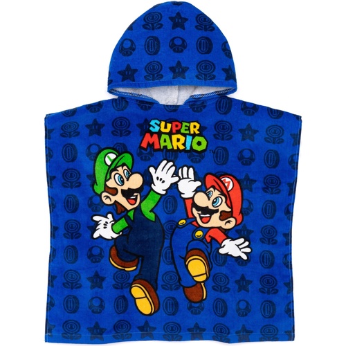 Casa Niños Toalla y manopla de toalla Super Mario NS7386 Azul