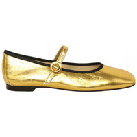 Zapatos Mujer Botas Lolas bailarina tipo merceditas en metal Oro