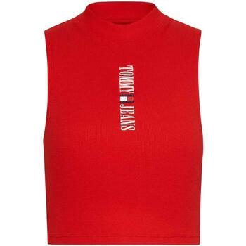 textil Mujer Tops y Camisetas Tommy Jeans TJW ARCHIVE TANK EXT Rojo