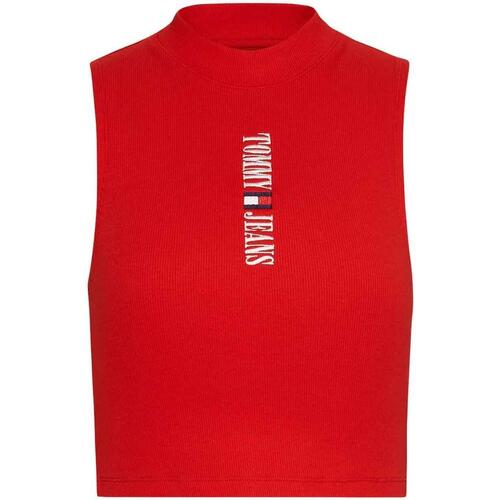 textil Mujer Tops y Camisetas Tommy Jeans TJW ARCHIVE TANK EXT Rojo