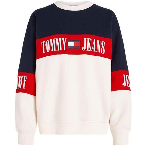textil Mujer Sudaderas Tommy Jeans TJW ARCHIVE CBLK CREW EXT Azul