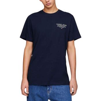 textil Hombre Camisetas manga corta Tommy Jeans TJM SLIM ESSTNL GRAPHIC T Azul