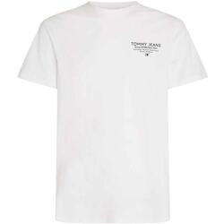 textil Hombre Camisetas manga corta Tommy Jeans TJM SLIM ESSTNL GRAPHIC TEE EXT Blanco