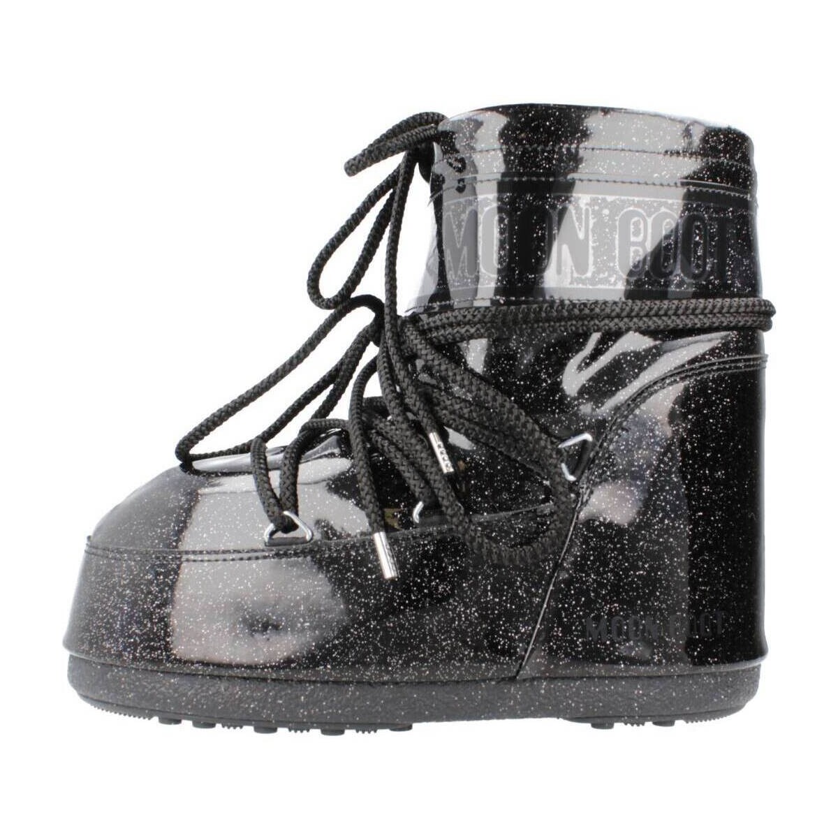 Zapatos Mujer Botas Moon Boot MB ICON LOW GLITTER Negro