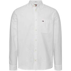 textil Hombre Camisas manga larga Tommy Jeans TJM REG OXFORD SHIRT Blanco