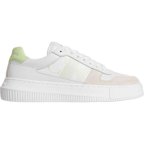 Zapatos Mujer Zapatillas bajas Calvin Klein Jeans CHUNKY CUPSOLE LOW LTH NBS Blanco