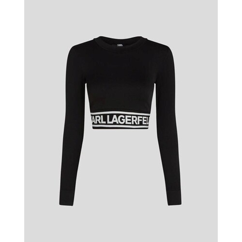 textil Mujer Jerséis Karl Lagerfeld 240W1716 SEAMLESS LOGO Negro