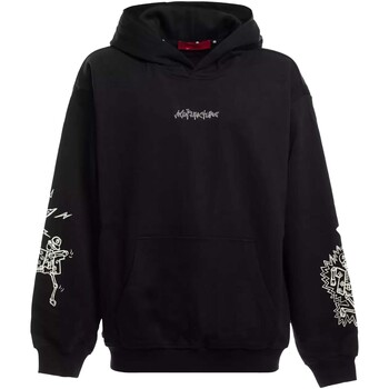 textil Hombre Polaire Acupuncture Acu Hoodie Dancing Skull Negro