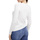 textil Mujer Sudaderas Guess Ls Rn Diane Triangle Logo Swtr Blanco