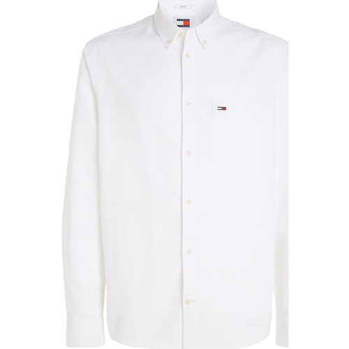 textil Hombre Camisas manga larga Tommy Hilfiger DM0DM18335 Blanco