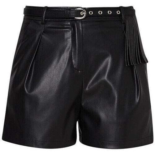 textil Mujer Shorts / Bermudas Liu Jo Shorts de tejido revestido Negro