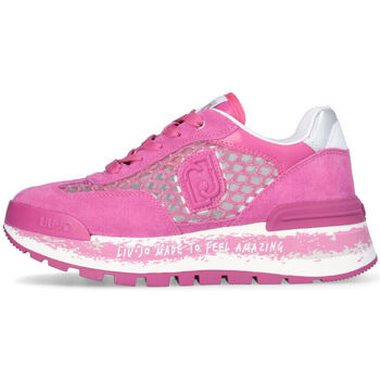 Zapatos Mujer Deportivas Moda Liu Jo Zapatillas de malla de lurex® con plataforma Rosa
