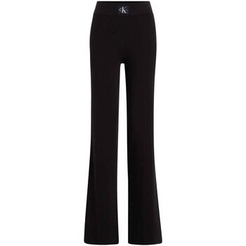 textil Mujer Pantalones Calvin Klein Jeans VARIEGATED RIB SWEATER PANT Negro