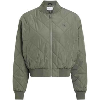 textil Mujer Abrigos Calvin Klein Jeans LW QUILTED BOMBER Verde