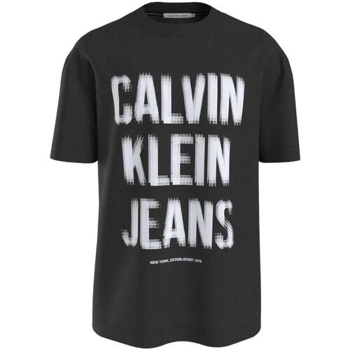 textil Hombre Camisetas manga corta Calvin Klein Jeans J30J324648 BEH Negro