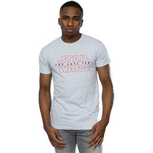 textil Hombre Camisetas manga larga Star Wars: The Last Jedi BI1036 Gris