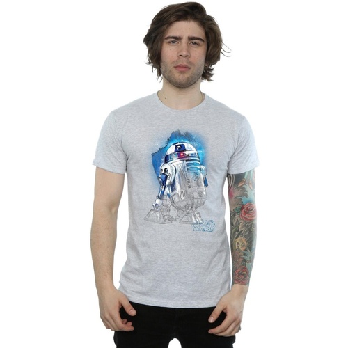 textil Hombre Camisetas manga larga Star Wars: The Last Jedi BI1110 Gris