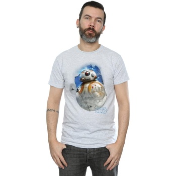 textil Hombre Camisetas manga larga Star Wars: The Last Jedi BI1183 Gris