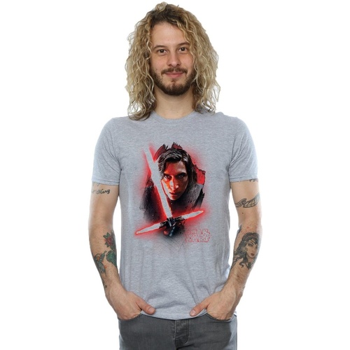 textil Hombre Camisetas manga larga Star Wars: The Last Jedi BI1220 Gris