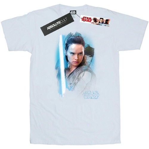 textil Hombre Camisetas manga larga Star Wars: The Last Jedi BI1271 Blanco