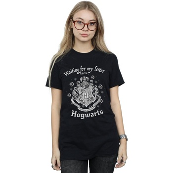 textil Mujer Camisetas manga larga Harry Potter Waiting For My Letter Negro
