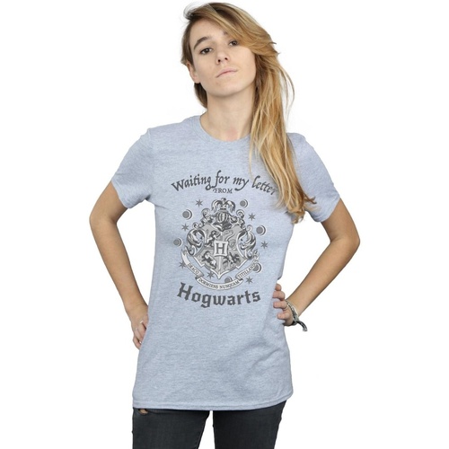 textil Mujer Camisetas manga larga Harry Potter Waiting For My Letter Gris