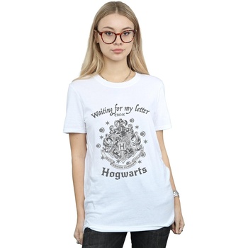 textil Mujer Camisetas manga larga Harry Potter Waiting For My Letter Blanco