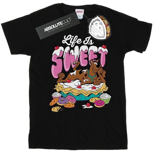 textil Hombre Camisetas manga larga Scooby Doo Life Is Sweet Negro