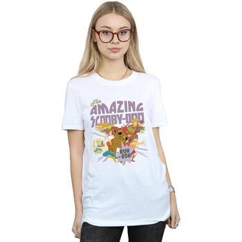 textil Mujer Camisetas manga larga Scooby Doo The Amazing Blanco