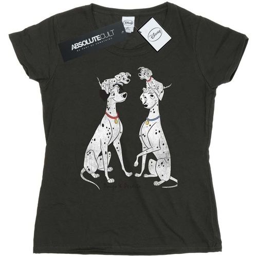 textil Mujer Camisetas manga larga Dessins Animés Pongo And Perdita Gris