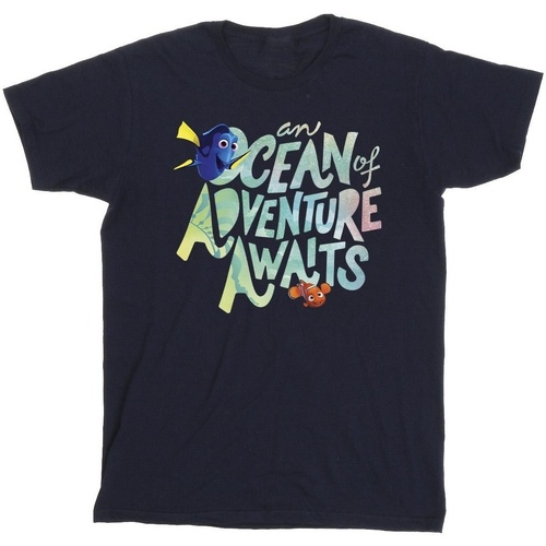 textil Niña Camisetas manga larga Finding Dory Ocean Adventure Azul