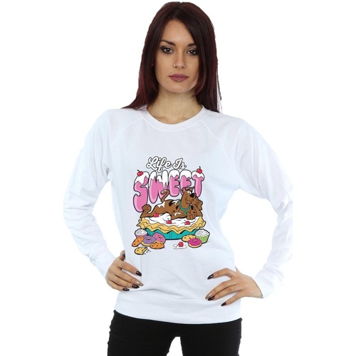 textil Mujer Sudaderas Scooby Doo Life Is Sweet Blanco
