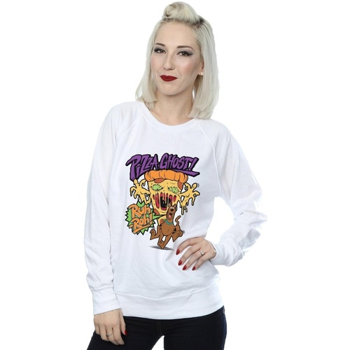 textil Mujer Sudaderas Scooby Doo Pizza Ghost Blanco