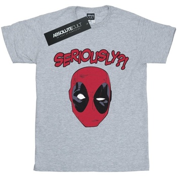 textil Camisetas manga larga Deadpool Seriously Gris