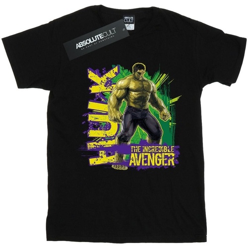 textil Hombre Camisetas manga larga Hulk The Incredible Avenger Negro