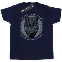 textil Hombre Camisetas manga larga Black Panther BI407 Azul