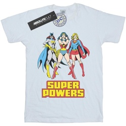 textil Hombre Camisetas manga larga Dc Super Hero Girls Super Power Blanco