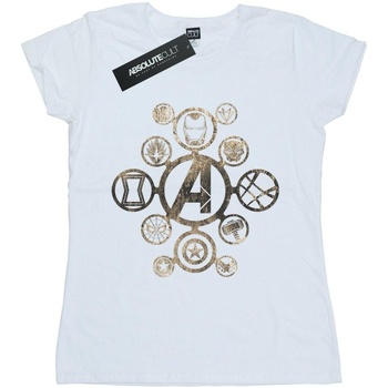 textil Mujer Camisetas manga larga Avengers Infinity War  Blanco