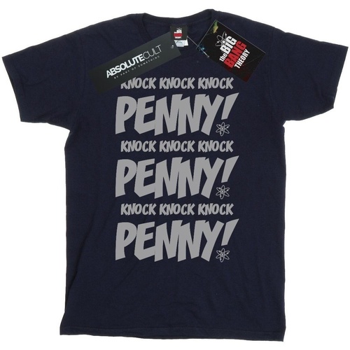 textil Mujer Camisetas manga larga The Big Bang Theory Knock Knock Penny Azul