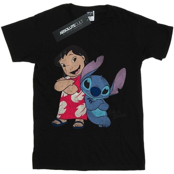 textil Niña Camisetas manga larga Lilo & Stitch Classic Negro