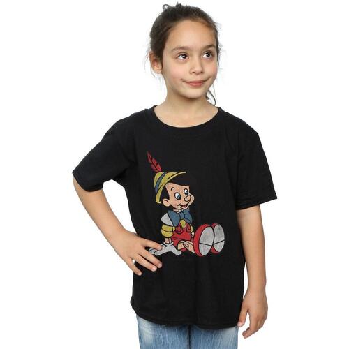 textil Niña Camisetas manga larga Pinocchio Classic Negro