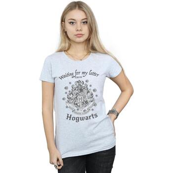 textil Mujer Camisetas manga larga Harry Potter Waiting For My Letter Gris