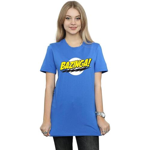 textil Mujer Camisetas manga larga The Big Bang Theory Bazinga Azul