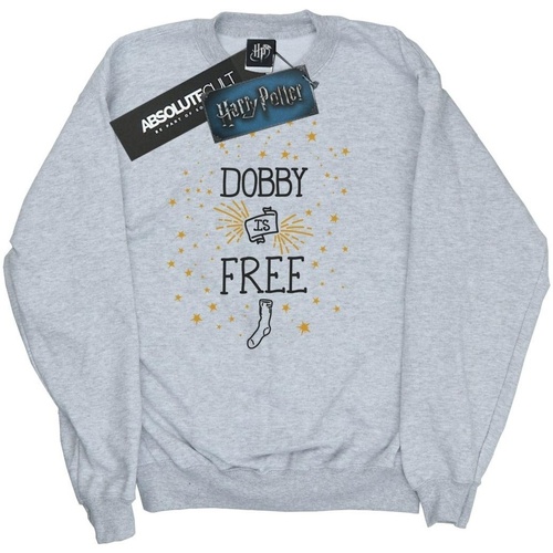 textil Hombre Sudaderas Harry Potter Dobby Is Free Gris