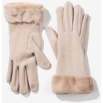 Accesorios textil Mujer Gorro Tiffosi Guantes Brooke Beige Touch de Beige