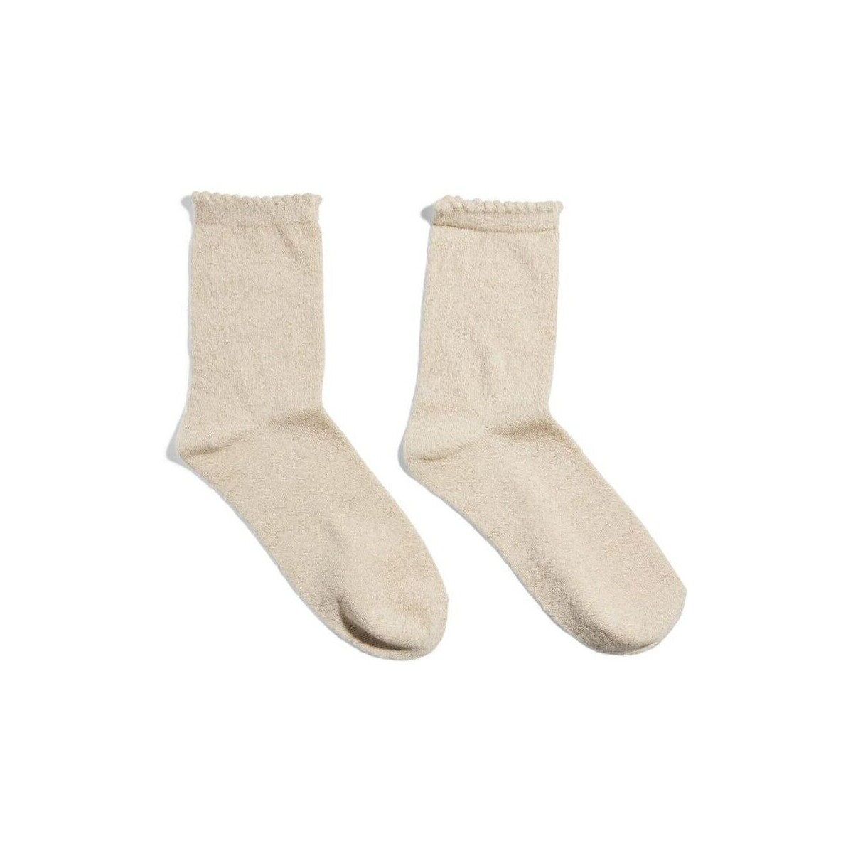 Ropa interior Mujer Calcetines Pieces 17078534 SEBBY-BIRCH Beige
