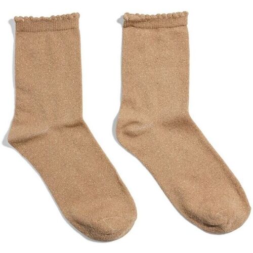 Ropa interior Mujer Calcetines Pieces 17078534 SEBBY-NATURAL Beige