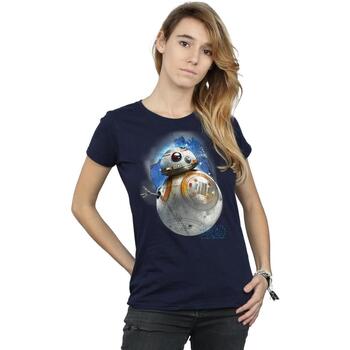 textil Mujer Camisetas manga larga Star Wars: The Last Jedi  Azul