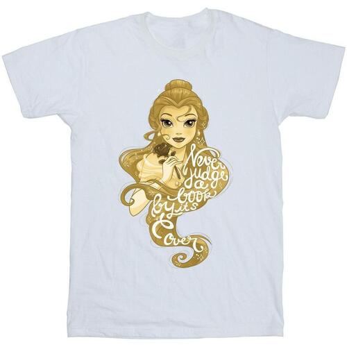 textil Niña Camisetas manga larga Disney Beauty And The Beast Never Judge Blanco